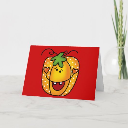 Carte Joyeux tee-shirts et cadeaux Jack-o'-lantern (Devant)