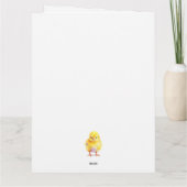 Carte Joyeux texte de Fleur sauvage décoratif de Pâques (Dos)