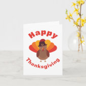 Carte Joyeux Thanksgiving (Fleur jaune)