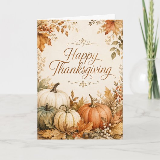 Carte Joyeux Thanksgiving (Devant)