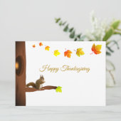 Carte Joyeux Thanksgiving (Debout devant)