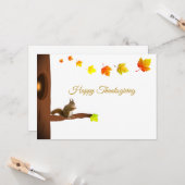 Carte Joyeux Thanksgiving (Devant/Arrière en situation)