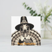 Carte Joyeux Thanksgiving (Debout devant)