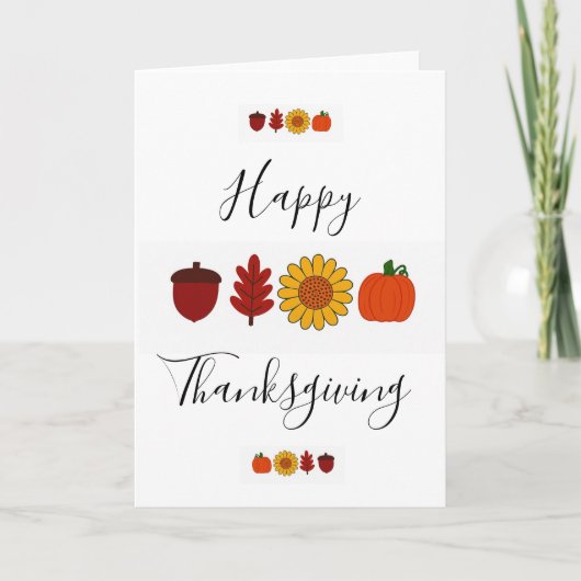 Carte Joyeux Thanksgiving (Devant)