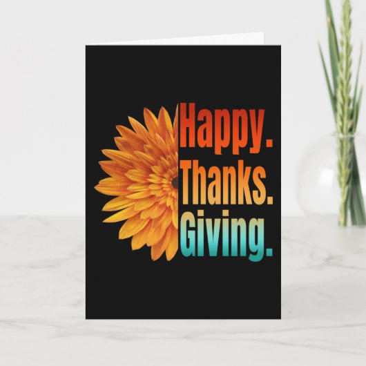 Carte Joyeux Thanksgiving (Devant)