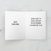 CARTE **JOYEUX THANKSGIVING À MA FAMILLE** (Intérieur)