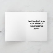 CARTE "JOYEUX THANKSGIVING À VOUS" DIT SAD DOT (Intérieur)