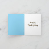 Carte Joyeux Thanksgiving - Belle journée d'automne (Intérieur)