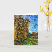 Carte Joyeux Thanksgiving - Belle journée d'automne (Fleur jaune)