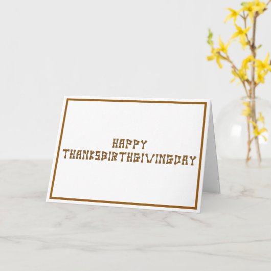 Carte Joyeux Thanksgiving Day Thanksgiving Anniversaire (Fleur jaune)