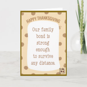 Carte Joyeux Thanksgiving en famille