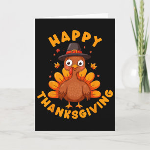 Carte Joyeux Thanksgiving pour le dîner de famille de la