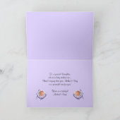 Carte Joyeux thé de la Fête des mères pour fille (Intérieur)