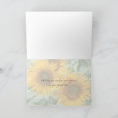 Carte Joyeux tournesol d'anniversaire (Intérieur)