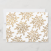 Carte Joyeux Tout Whimsy Gold Script photo de vacances (Dos)