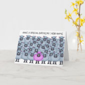 Carte Joyeux troupeau de moutons (Fleur jaune)