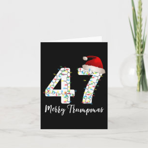 Carte Joyeux Trumpmas 47 Pyjama Familial Drôle de Noël