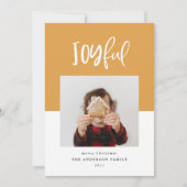 Carte Joyeux un script photo texte vacances modernes (Devant)