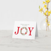 Carte Joyeux vacances Appréciation de l'employé ou du co (Fleur jaune)