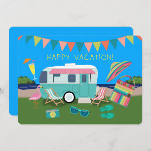 Carte Joyeux Vacances Camper Sur Le Lac