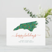 Carte JOYEUX VACANCES Chaleureuses De Caroline Du Nord (Debout devant)