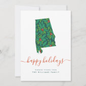 Carte JOYEUX VACANCES Chaleureuses De L'Alabama (Devant)