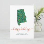 Carte JOYEUX VACANCES Chaleureuses De L'Alabama (Debout devant)