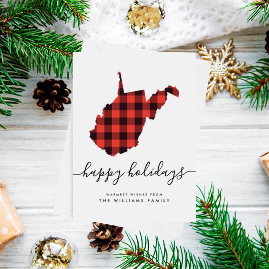 Carte JOYEUX VACANCES Chaleureuses De Virginie Occidenta