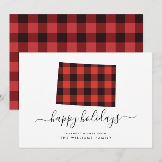 Carte JOYEUX VACANCES Chaleureuses Du Colorado (Devant / Derrière)