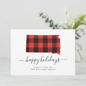 Carte JOYEUX VACANCES Chaleureuses Du Dakota Du Sud (Debout devant)