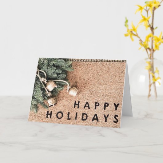 CARTE JOYEUX VACANCES-ÊTRE JOYEUX ET LUMINEUX (Fleur jaune)