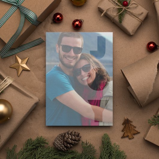 Carte JOYEUX VACANCES JOIE Ajouter votre photo