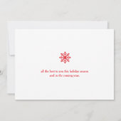 Carte JOYEUX VACANCES SANTA CLAUS Entreprise (Dos)