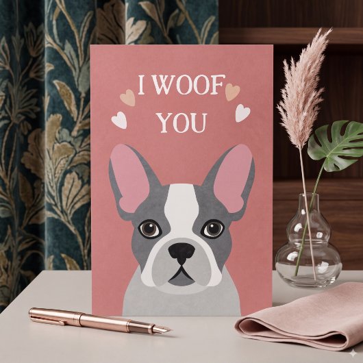 Carte Joyeux Valentin du chien