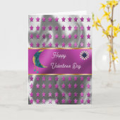 Carte Joyeux Valentine Blue Moon Jewels & Stars (Fleur jaune)