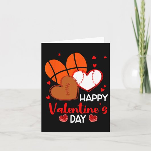 Carte Joyeux Valentines Jour de baseball de baseball de (Devant)
