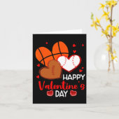 Carte Joyeux Valentines Jour de baseball de baseball de (Fleur jaune)