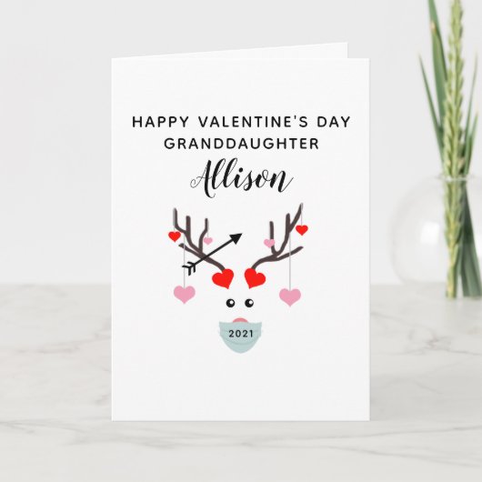 Carte Joyeux Valentines Jour Grande-fille sur mesure (Devant)
