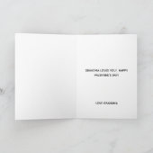 Carte Joyeux Valentines Jour Grande-fille sur mesure (Intérieur)