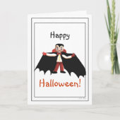 Carte Joyeux Vampire d'Halloween (Devant)