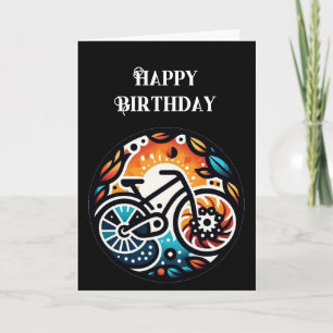 Carte Joyeux vélo d'anniversaire Inspirational
