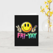 Carte Joyeux Vendredi Week-End Professeur Étudiant Retou (Fleur jaune)