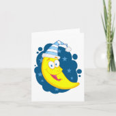 Carte Joyeux visage lune (Devant)