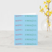 Carte Joyeux vœux de Kwanzaa (Fleur jaune)