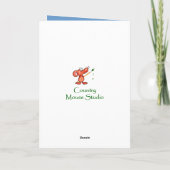 Carte Joyeux voeux de Noël Merveilleux docteur (Dos)