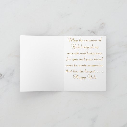 Carte Joyeux vœux de Yule (Intérieur)