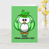 Carte joyeux whooks patricks jour (Fleur jaune)