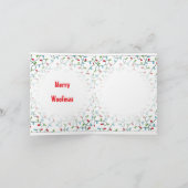 Carte Joyeux Woofmas Salutation Bouledogue (Intérieur)