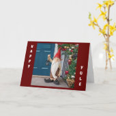 CARTE **JOYEUX YULE** DE GNOME FRAIS (Fleur jaune)