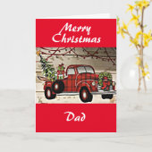 CARTE JOYEZ NOËL À MA **DAD** (Fleur jaune)